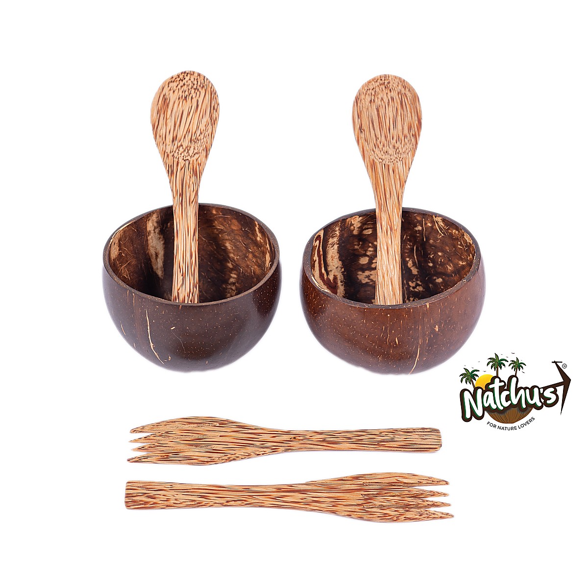 Glossy Bowl 350ml with Spoon & Fork (Set of 2 Each)