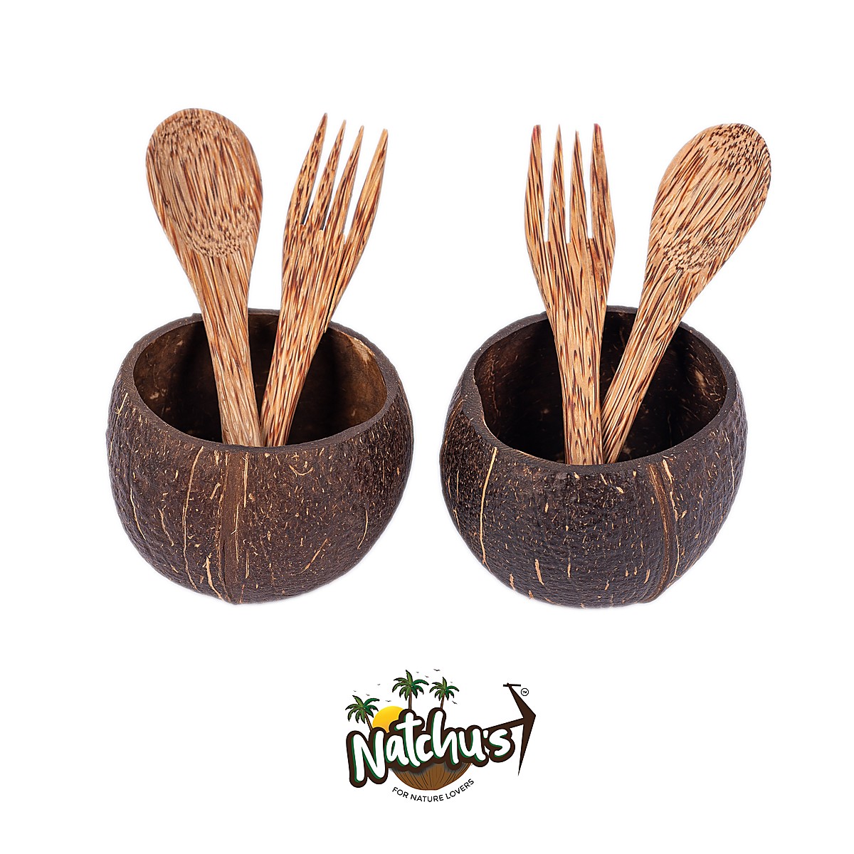 Matte Bowl 350ml with Spoon & Fork (Set of 2 Each)