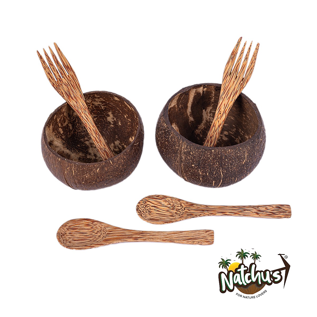 Matte Bowl 450ml with Spoon & Fork (Set of 2 Each)